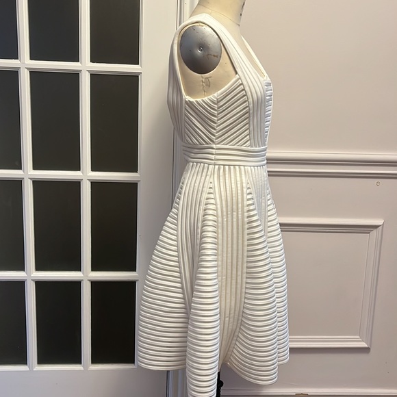 MAJE stripped mesh jersey dress - Picture 4 of 4